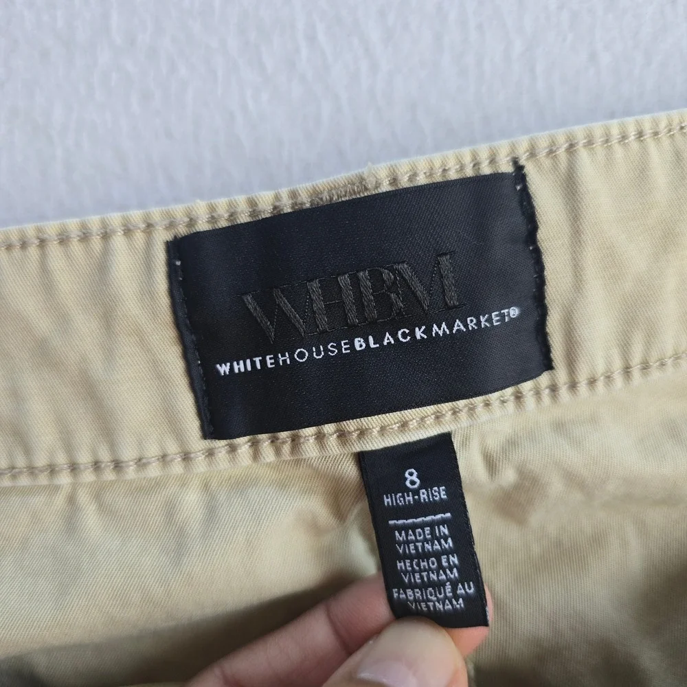 White House Black Market Pret-A-Jet High Rise Slim Ankle Khaki Utility Pants 8